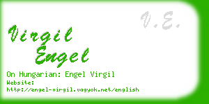 virgil engel business card